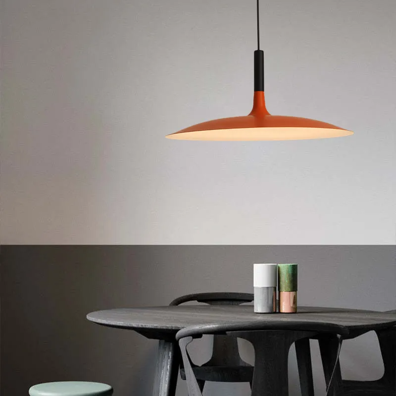 Lampe pendante plate nordique minimale