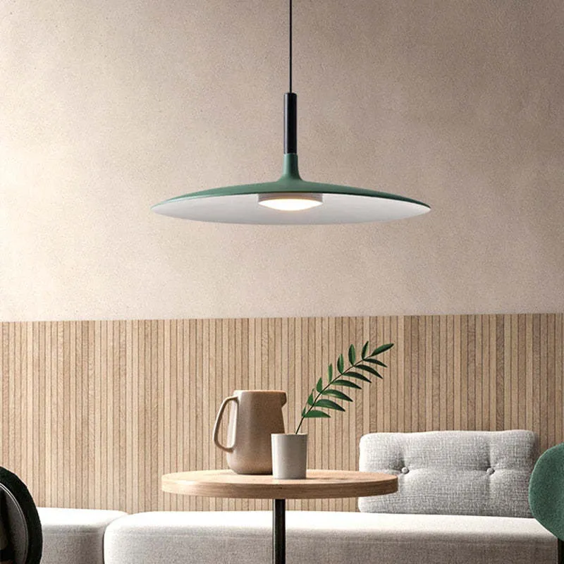 Lampe pendante plate nordique minimale
