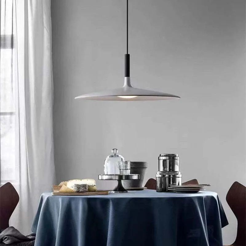 Lampe pendante plate nordique minimale