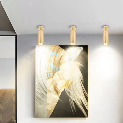 Plafonnier LED doré