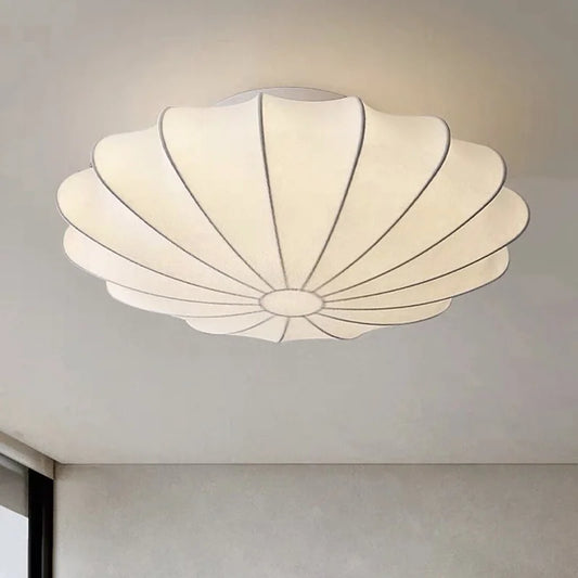 Plafonnier japonais en soie Wabi-Sabi