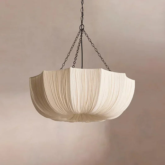 Lustre Japonais Wabi-Sabi en Tissu en Forme de U