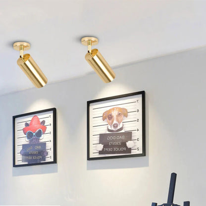 Plafonnier LED doré