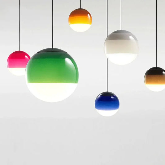 Suspension minimaliste en verre dégradé